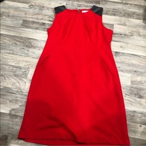 Sleeveless Red Dress With Pockets From Liz Claiborne Size XL
